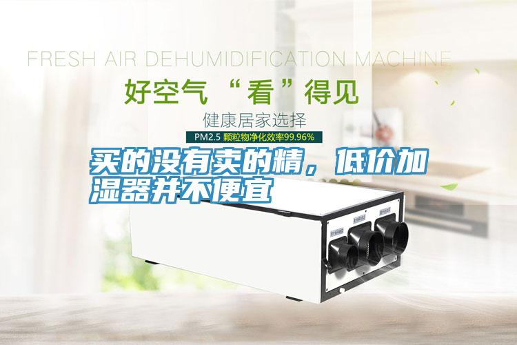买的没有卖的精，低价加湿器并不便宜