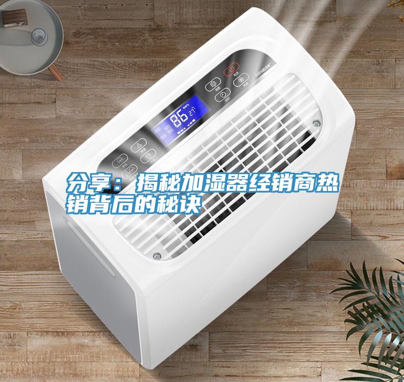 分享：揭秘加湿器经销商热销背后的秘诀