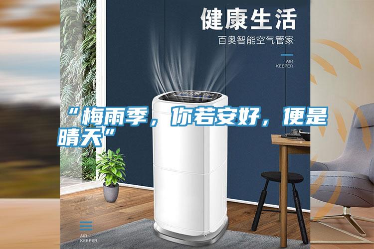 “梅雨季，你若安好，便是晴天”