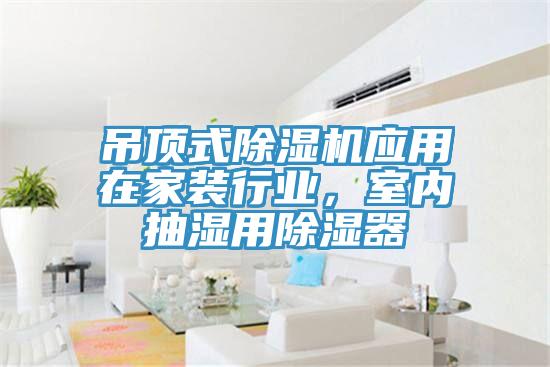 吊顶式猫咪成人官网应用在家装行业，室内抽湿用除湿器