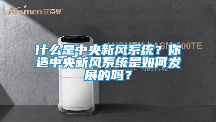 什么是中央新风系统？你造中央新风系统是如何发展的吗？