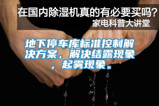 地下停车库标准控制解决方案，解决结露现象，起雾现象。