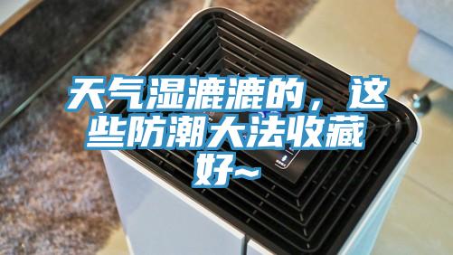 天气湿漉漉的，这些防潮大法收藏好~