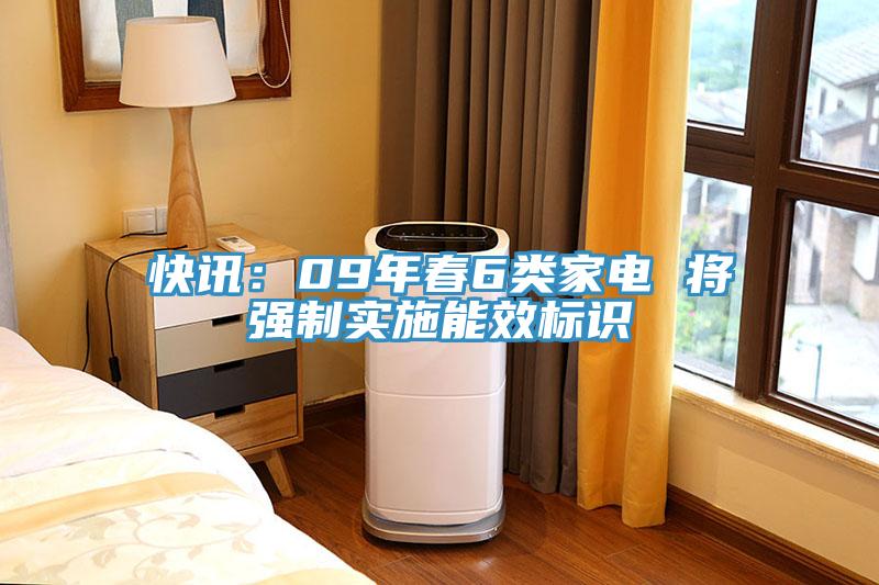 快讯：09年春6类家电 将强制实施能效标识