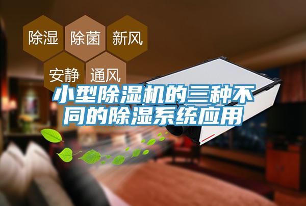 小型猫咪成人官网的三种不同的除湿系统应用