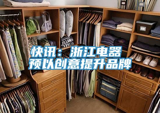 快讯：浙江电器 预以创意提升品牌
