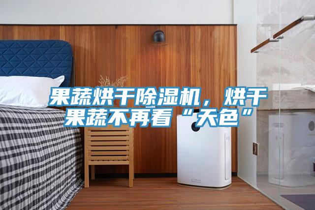 果蔬烘干猫咪成人官网，烘干果蔬不再看“天色”