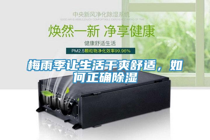 梅雨季让生活干爽舒适，如何正确除湿