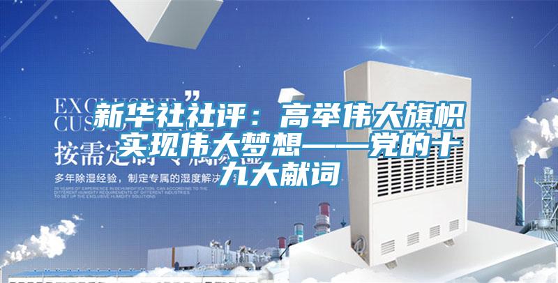 新华社社评：高举伟大旗帜 实现伟大梦想——党的十九大献词
