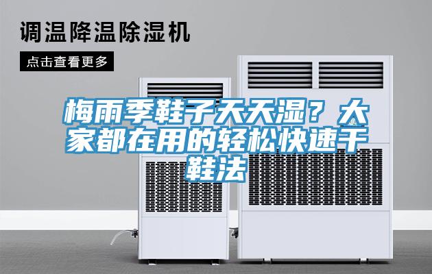 梅雨季鞋子天天湿？大家都在用的轻松快速干鞋法