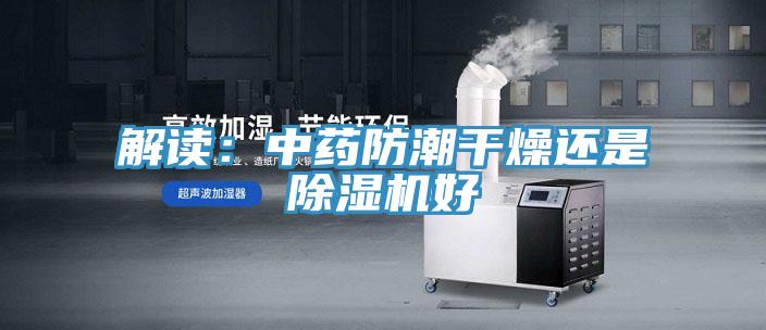 解读：中药防潮干燥还是猫咪成人官网好