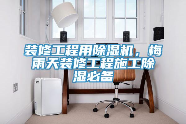 装修工程用猫咪成人官网，梅雨天装修工程施工除湿必备
