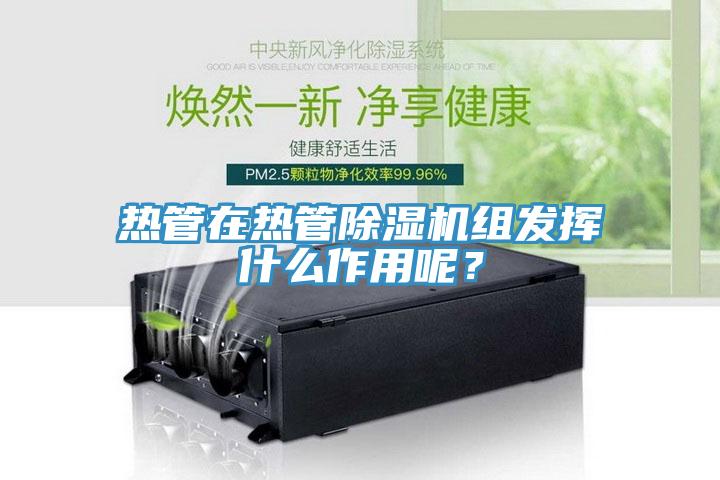 热管在热管猫咪成人官网组发挥什么作用呢？