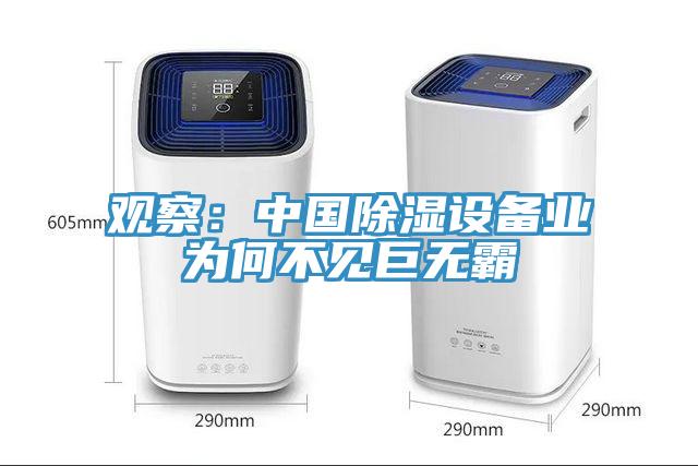观察：中国除湿设备业为何不见巨无霸