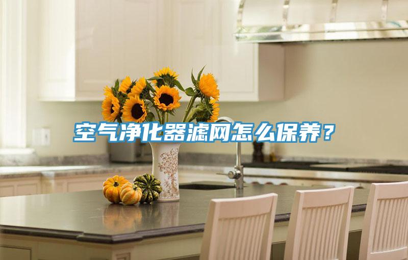 空气净化器滤网怎么保养？