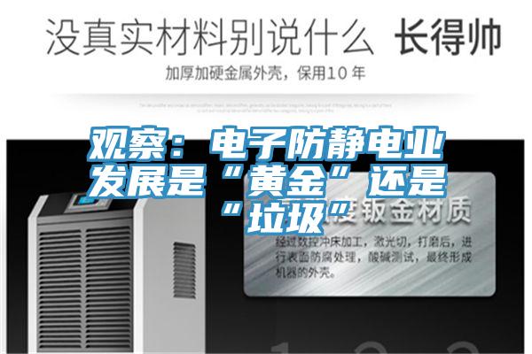 观察：电子防静电业发展是“黄金”还是“垃圾”