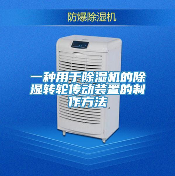 一种用于猫咪成人官网的除湿转轮传动装置的制作方法