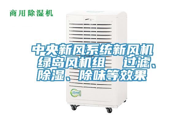 中央新风系统新风机 绿岛风机组  过滤、除湿、除味等效果