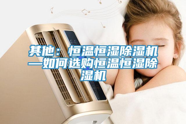 其他：恒温恒湿猫咪成人官网—如何选购恒温恒湿猫咪成人官网