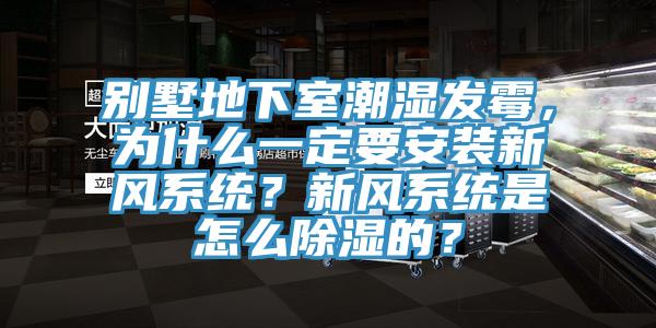 别墅地下室潮湿发霉，为什么一定要安装新风系统？新风系统是怎么除湿的？