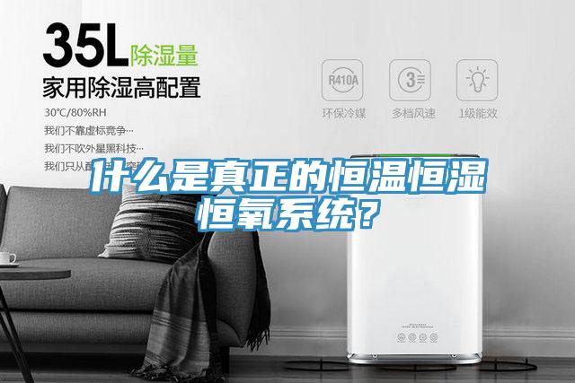 什么是真正的恒温恒湿恒氧系统？