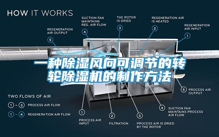 一种除湿风向可调节的转轮猫咪成人官网的制作方法