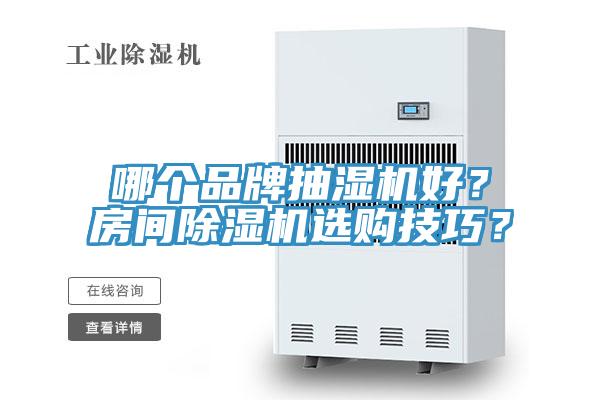 哪个品牌抽湿机好？房间猫咪成人官网选购技巧？