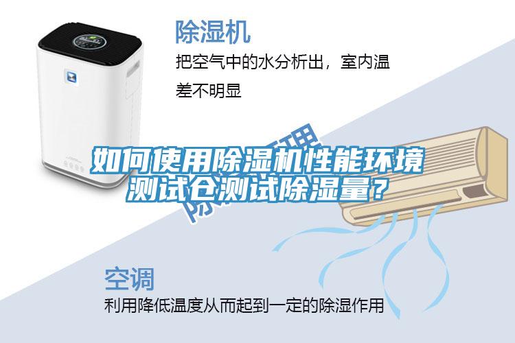 如何使用猫咪成人官网性能环境测试仓测试除湿量？
