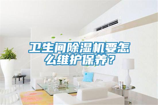 卫生间猫咪成人官网要怎么维护保养？