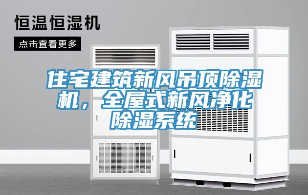 住宅建筑新风吊顶猫咪成人官网，全屋式新风净化除湿系统