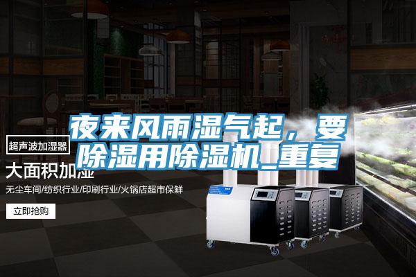 夜来风雨湿气起，要除湿用猫咪成人官网_重复