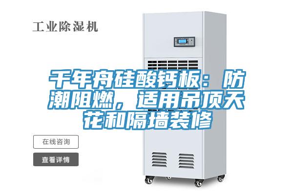 千年舟硅酸钙板：防潮阻燃，适用吊顶天花和隔墙装修