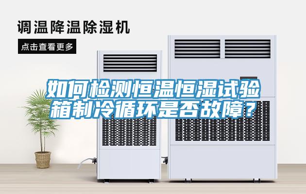如何检测恒温恒湿试验箱制冷循环是否故障？