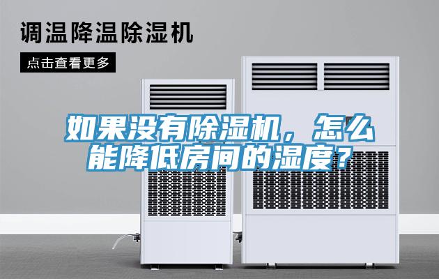 如果没有猫咪成人官网，怎么能降低房间的湿度？