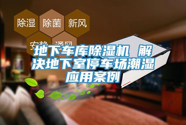 地下车库猫咪成人官网 解决地下室停车场潮湿应用案例