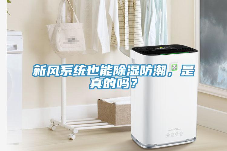 新风系统也能除湿防潮，是真的吗？