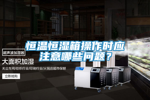 恒温恒湿箱操作时应注意哪些问题？