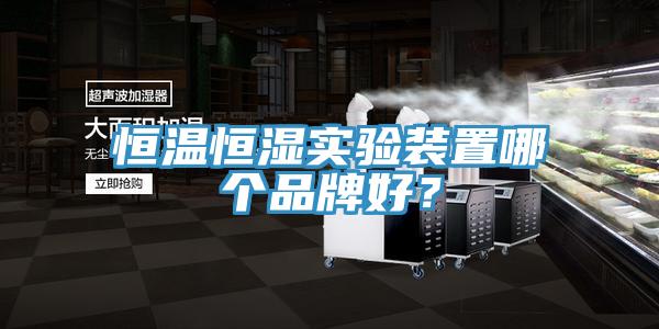 恒温恒湿实验装置哪个品牌好？