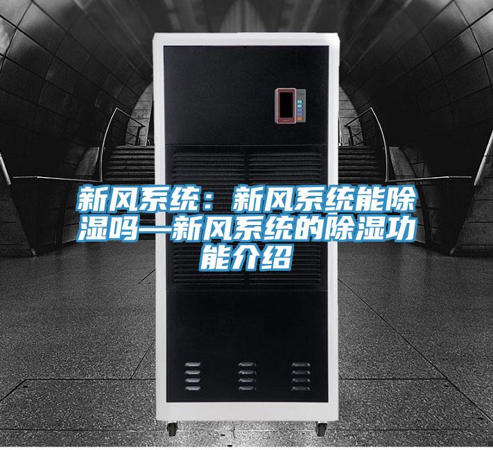 新风系统：新风系统能除湿吗—新风系统的除湿功能介绍