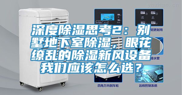 深度除湿思考2：别墅地下室除湿，眼花缭乱的除湿新风设备猫咪成人在线视频应该怎么选？