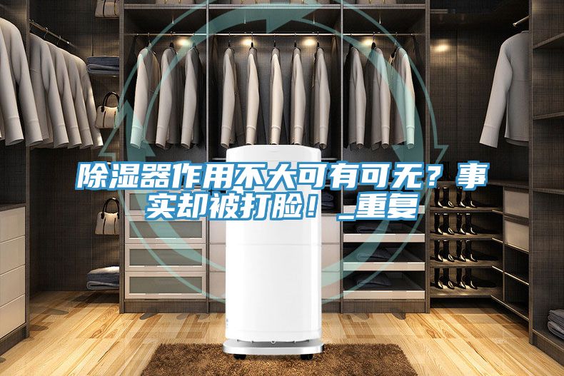 除湿器作用不大可有可无？事实却被打脸！_重复