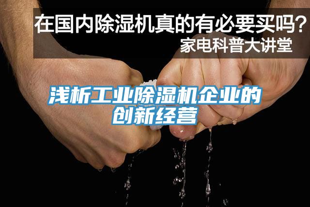 浅析工业猫咪成人官网企业的创新经营