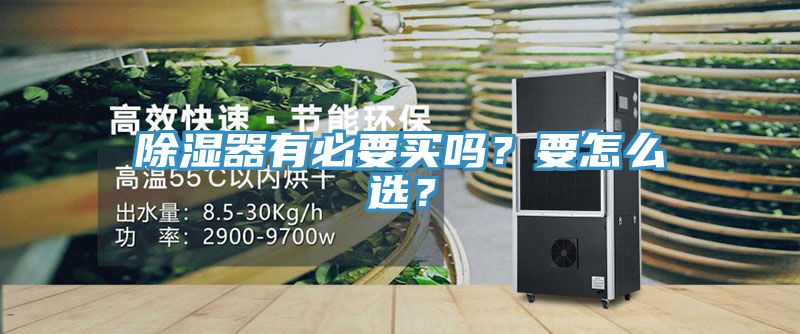 除湿器有必要买吗？要怎么选？