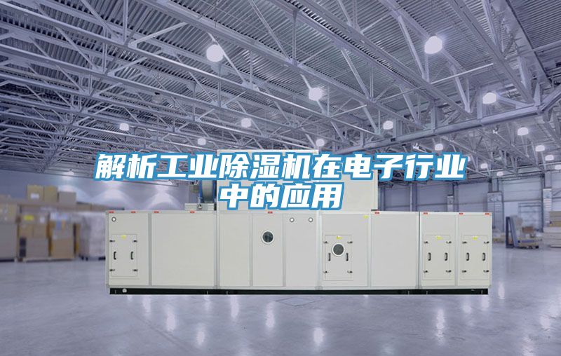 解析工业猫咪成人官网在电子行业中的应用