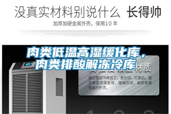 肉类低温高湿缓化库，肉类排酸解冻冷库
