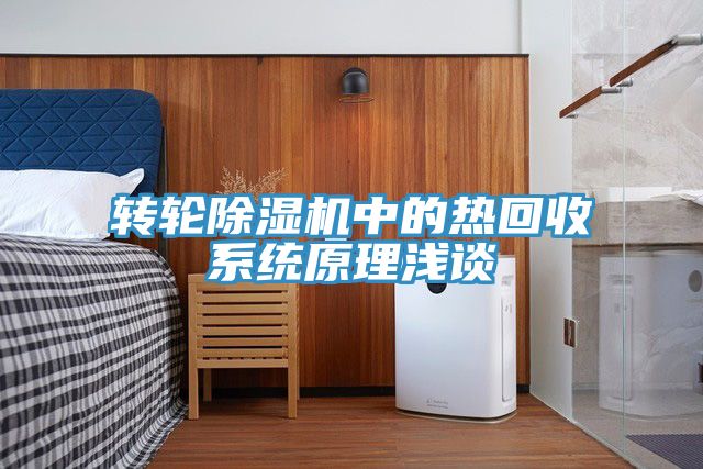 转轮猫咪成人官网中的热回收系统原理浅谈