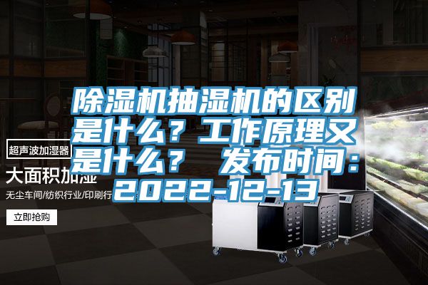猫咪成人官网抽湿机的区别是什么？工作原理又是什么？ 发布时间：2022-12-13